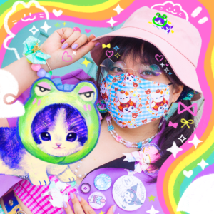 Froggy Cat Bucket Hat