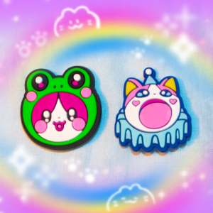 Pop & Froggy Cat Croc Charm Bundle