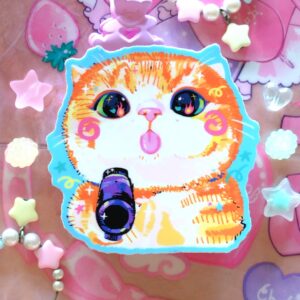 Cat Gun 3in Vinyl Sticker