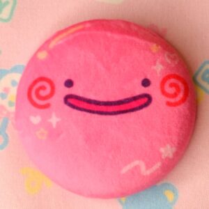 Ditto Plush Badge Pin 2.5in
