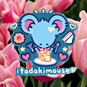 Itadakimouse 3in Vinyl Sticker