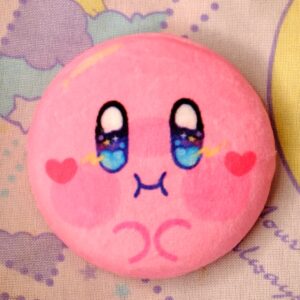 Kirby Plush Badge Pin 2.5in