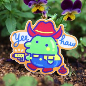 Kuchipatchi Cowboy 3in Vinyl Sticker