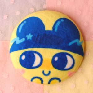 Mametchi Plush Badge Pin 2.5in