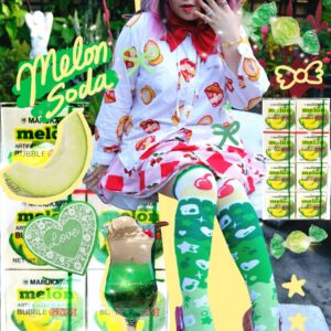 Melon Soda Long Socks Unisex