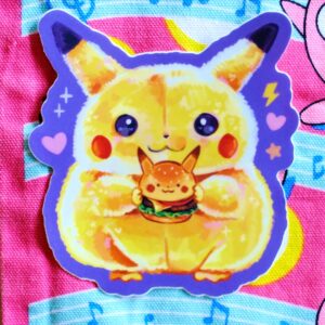Fat Pika Burger 3in Vinyl Sticker