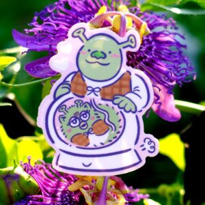 Preggo Shrek Furby 3in Vinyl Sticker