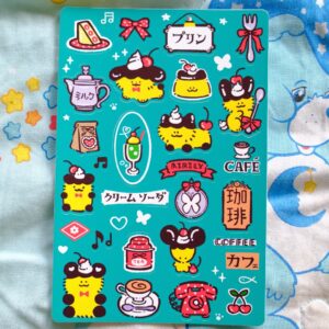 Retro Pudding Cafe Vinyl Sticker Sheet 4x6in