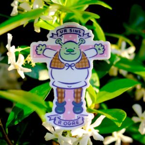 Shrek Sins are Ogre 3in Vinyl Sticker