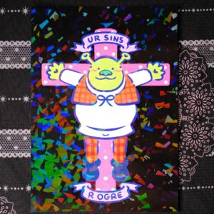 Ur Sins R Ogre Holographic Print 5x7in