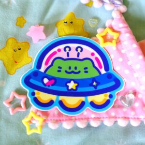 UFO Cat 3in Vinyl Sticker