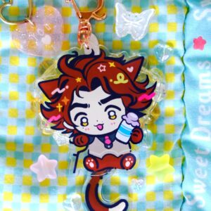 Viktor Kitty Acrylic Keychain